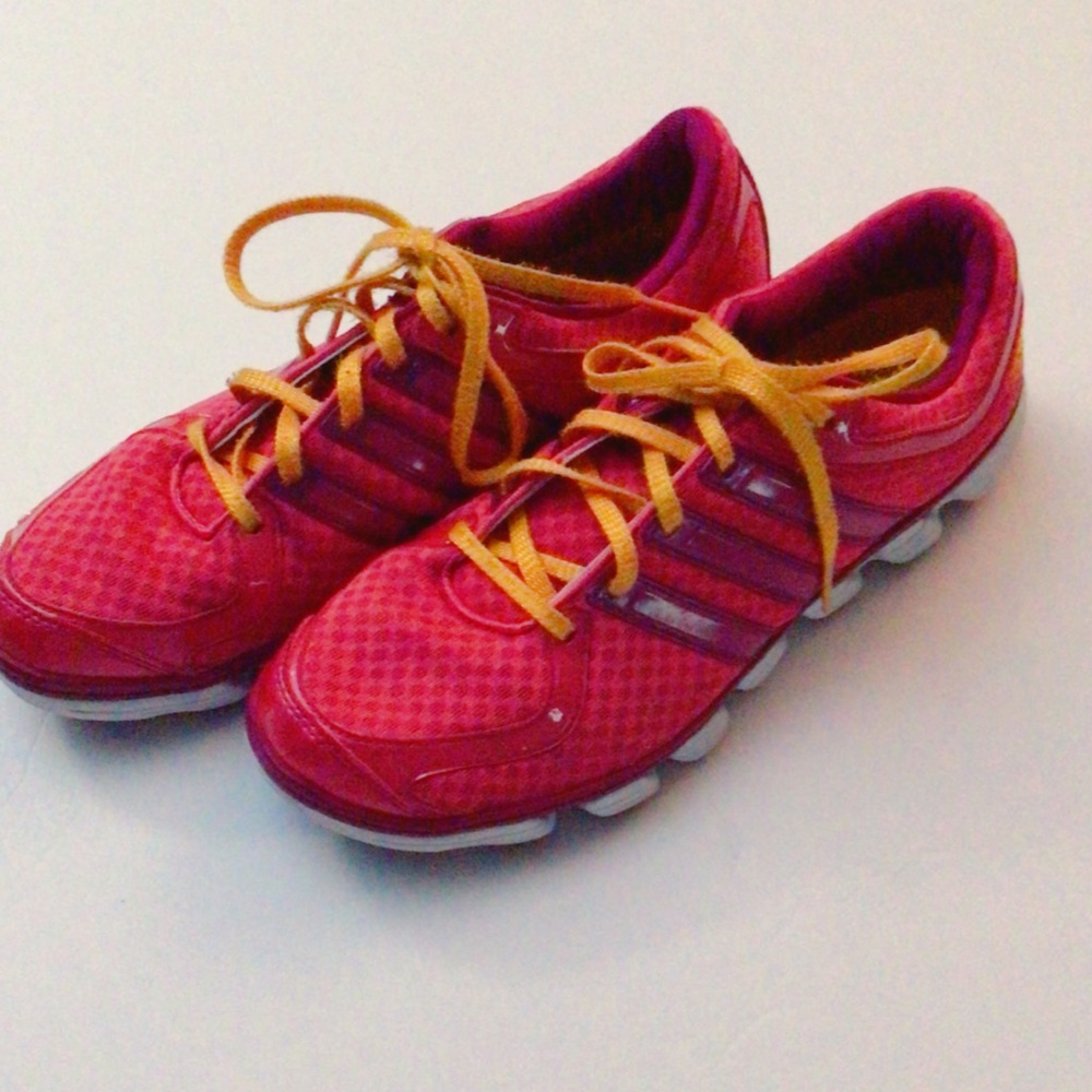 Pink ADIDAS tennis shoes